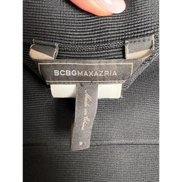 BCBGMaxAzria Bandage Power Pull On Mini Skirt Women's Size Small Black - Picture 2 of 5